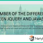 A number of the Differences Between JQuery and JavaScript