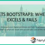 Tweets Bootstrap3: where it excels & fails?