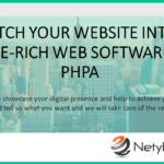 Switch your website into a feature-rich web software with PHP