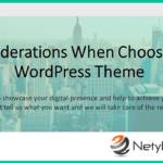 Considerations When Choosing A WordPress Theme