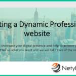 Creating a Dynamic Professional website